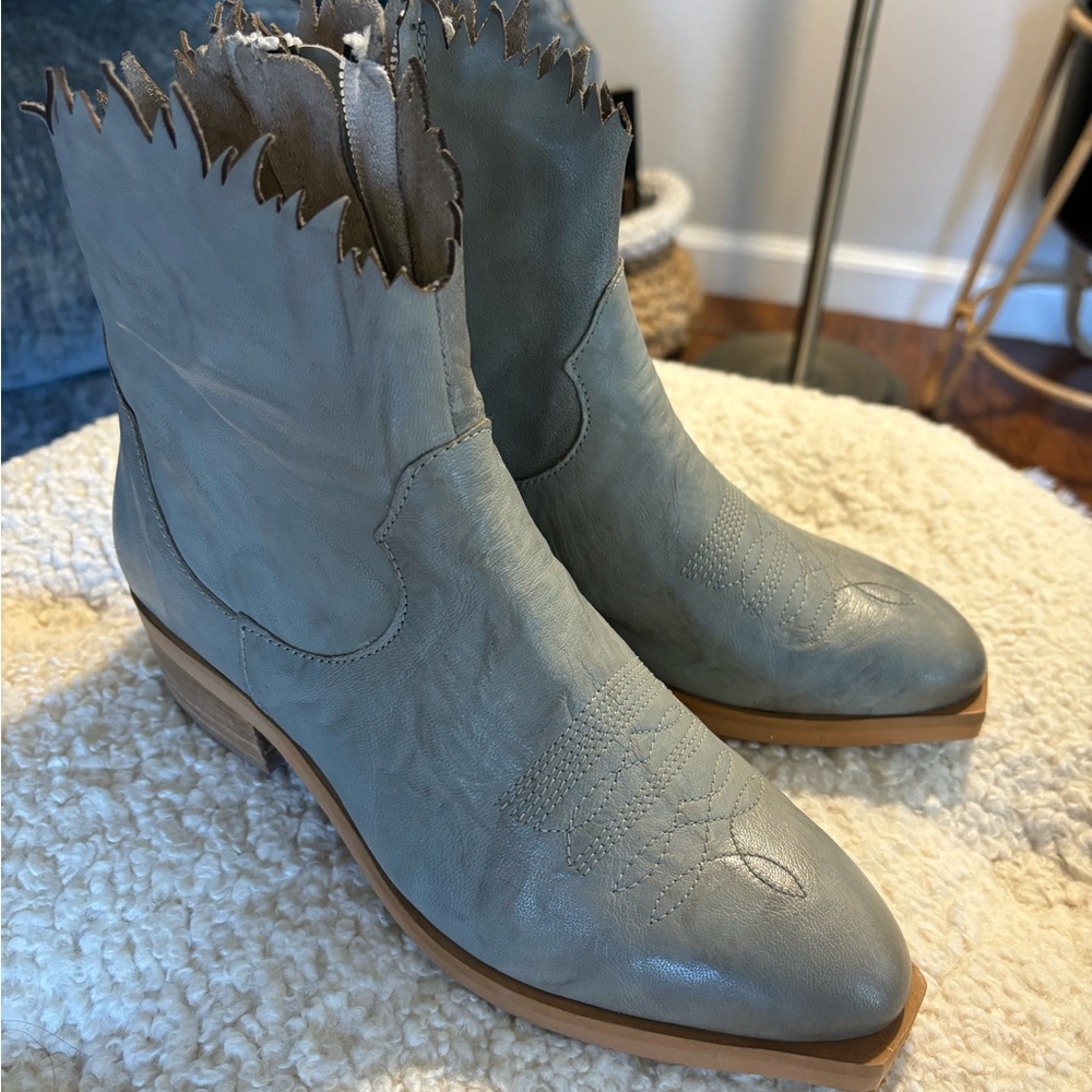 Bed Stu Gray Ankle Boots